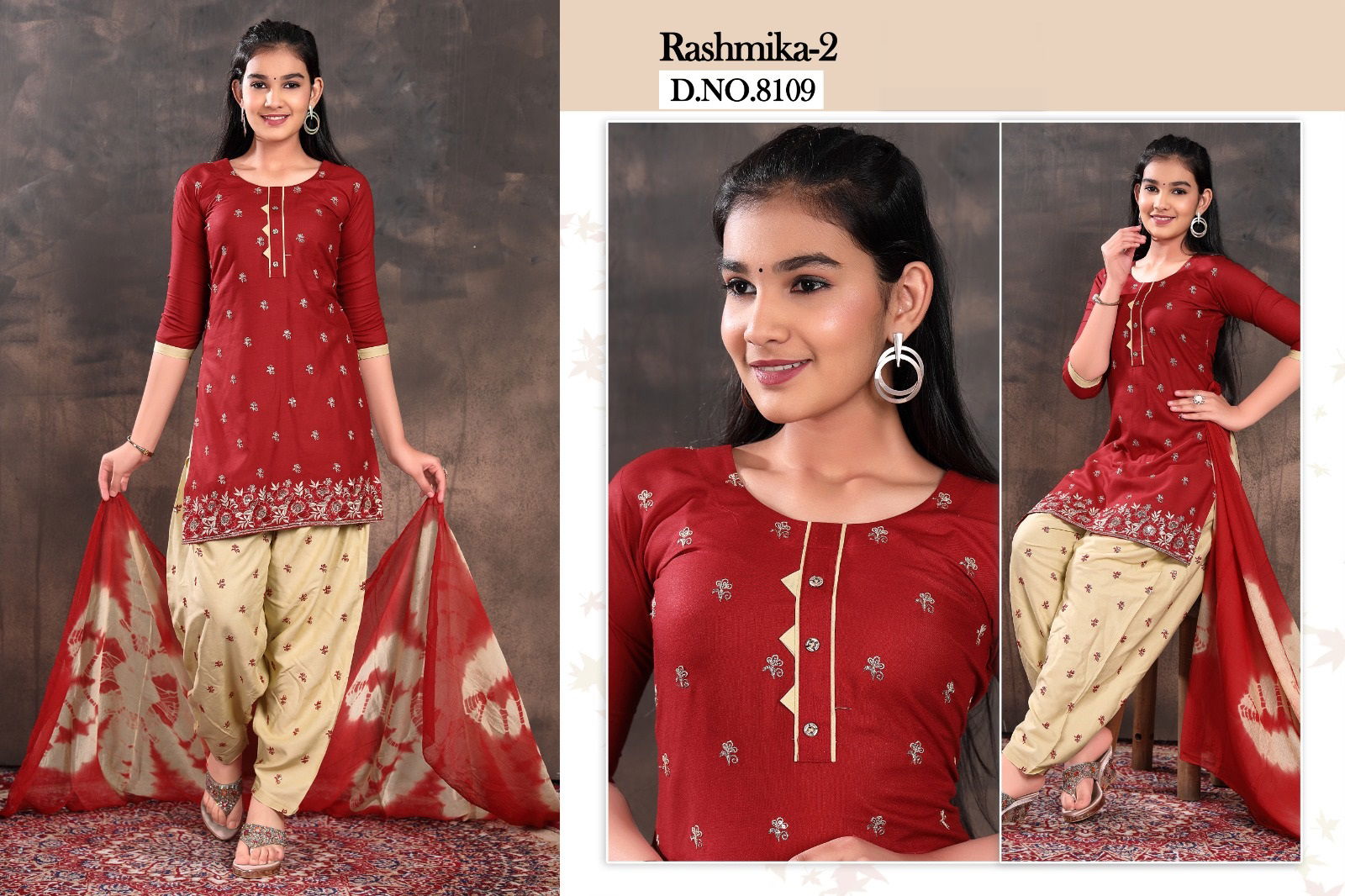 Rashmika 2 Readymade Suits Girls Wear Catalog
